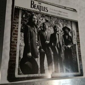 No 2 : 12 posters (NOT laminated) featuring The Beatles, taken from calendars.